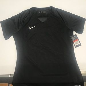 NIKE WOMENS DRI-FIT STRIKE SOCCER JERSEY (880476) NWT BLACK SIZE LARGE